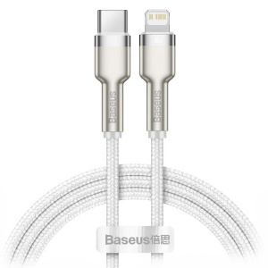 Купить Кабель Baseus Cafule Series Metal Data Cable Type-C to iP PD 20W 1m White (CATLJK-A02)