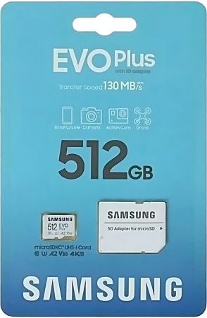 Купить Карта памяти Samsung EVO Plus 512GB microSDHC Class 10 (MB-MC512KA/CN)