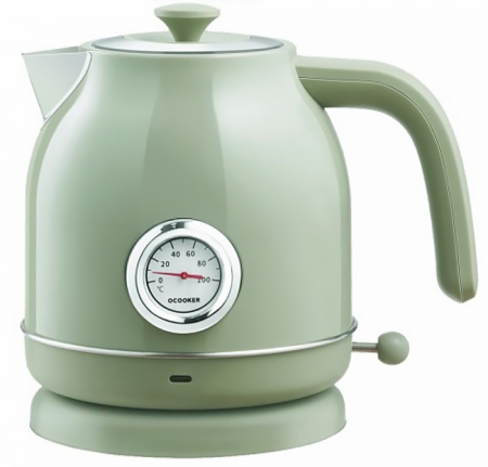 Купить Электрический чайник с датчиком температуры Xiaomi Qcooker Retro Electric Kettle Olive Green (QS-1701)