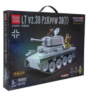 Купить Конструктор Танк Quan Guan LT vz.38 PZKPFW 38 (T) (535 детали)