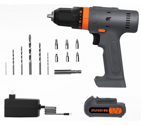 Купить Аккамуляторная дрель-шуроповёрт Xiaomi Shunzao Downstream Double Speed Impact Drill 12V