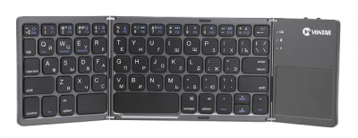 Купить Vontar BT-033 Portable Folding Bluetooth Keyboard with Touchpad for IOS/Android/Win (RUS) Grey