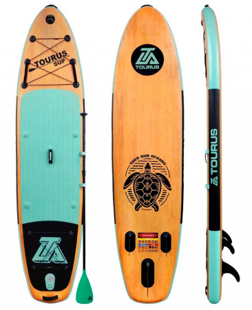 Купить Tourus Inflatable SUP Board 335x84x15cm Green and Wood, TS-WG01