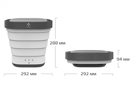 Купить Складная стиральная машина Xiaomi Moyu Foldable Washing Machine White (XPB08-F1)