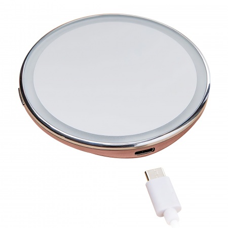 Купить Зеркало для макияжа Xiaomi LED Makeup Mirror Pink (NV030)