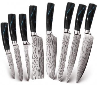 Купить Набор кухонных ножей Xiaomi Spetime 8-Pieces Kitchen Knife Set Blue (BU02KN8)