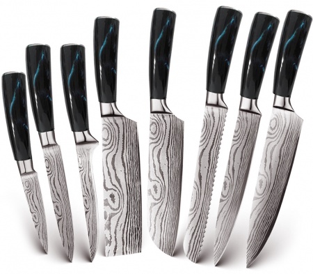 Купить Набор кухонных ножей Xiaomi Spetime 8-Pieces Kitchen Knife Set Blue (BU02KN8)