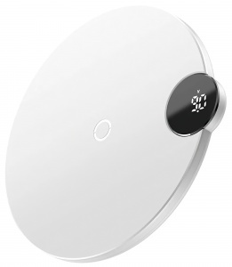 Купить Беспроводное зарядное устройство  Baseus Digtal LED Display Wireless Charger, White (WXSX-02)