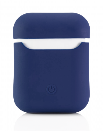 Купить Чехол AirPods Silicon Case - темно-синий