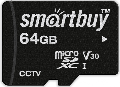 Купить Карта памяти SmartBuy microSDXC 64Gb Class10 U3 V30 (SB64GBSDCCTV)