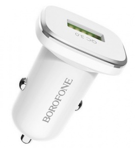 Купить АЗУ Borofone BZ12A 1USB 3.0A QC3.0 Быстрая зарядка Белый