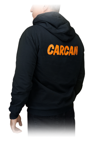 Купить Carcam Худи c капюшоном чёрное XXL
