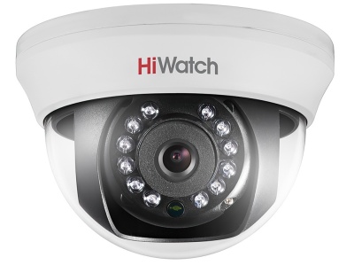 Купить 2Мп внутренняя купольная HD-TVI камера с ИК-подсветкой до 20м HiWatch DS-T201(B) (3.6 mm)