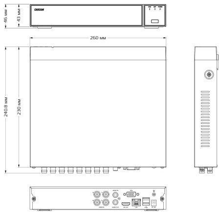 Купить CARCAM 4CH XVR3004