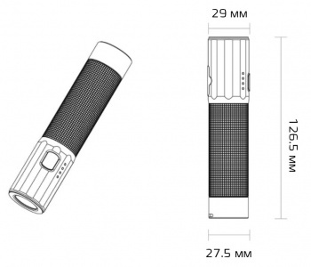 Купить Портативный фонарик Xiaomi NexTool Waterpoof Flashlight Black (NE20069)