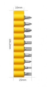 Xiaomi Hoto Screwdriver Bit Set 25mm 10шт (QWLSD002)