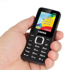 Купить Телефон UNIWA E1801 Dual SIM Black