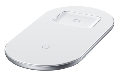Купить Беспровоное ЗУ Xiaomi Baseus Simple 2 in 1 Wireless Charger белый