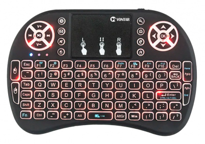 Купить Vontar I8+ Wireless Keyboard 2.4GHz Air Mouse Touchpad Handheld for Android TV BOX Mini PC AAA ver.