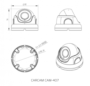 Купить Камера видеонаблюдения CARCAM CAM-407