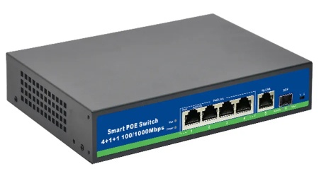 Купить CARCAM Standard 4+1+1 Full Gigabit AI PoE Switch (CCG0411GBC)