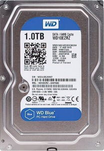Купить Жесткий диск WD Blue WD10EZRZ, 1ТБ, HDD, SATA III, 3.5"