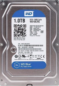 WD Blue WD10EZRZ, 1ТБ, HDD, SATA III, 3.5"