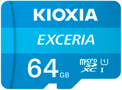 Купить Карта памяти KIOXIA EXCERIA ExtremeSpeed microSDXC UHS-I 64 GB U1 (LMEX1L064GC4)