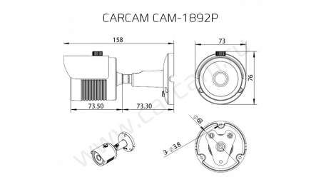 Купить IP камера видеонаблюдения CARCAM CAM-1892P