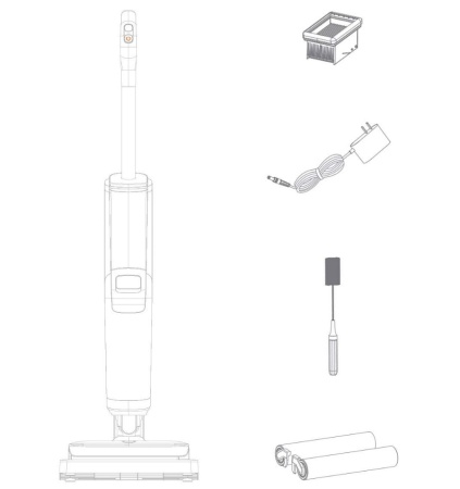 Купить Ручной пылесос-скруббер с функцией влажной уборки Xiaomi Viomi Al Floor Scrubber Super 2 (VXXD03) Black