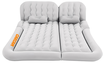 Купить CARCAM Inflatable Auto Airbed, Two Pillows, Auto Air Pump, Repair Kit, 175x155 cm. (CCMTE134) Gray