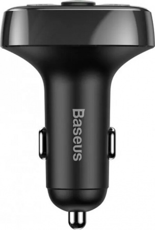 Купить Автомобильная зарядка c FM трансмиттер Baseus T-Typed MP3 Car Charger S-09A Black (CCTM-01)