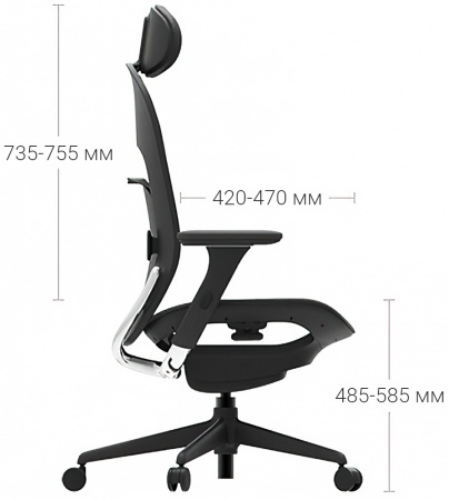 Купить Компьютерное кресло Xiaomi Mijia Ergonomics Chair Black