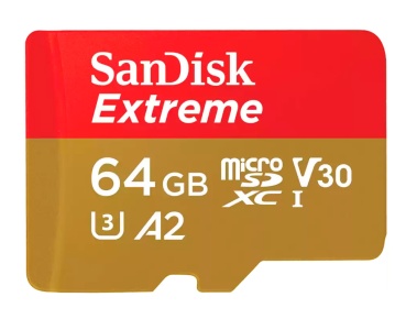 Купить Карта памяти SanDisk Extreme 64GB microSDXC UHS-I (SDSQXAH-064G-GN6MN)