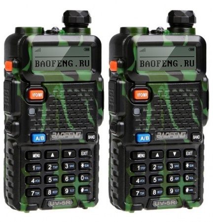 Купить Комплект раций Baofeng UV-5R Camouflage 2 шт.
