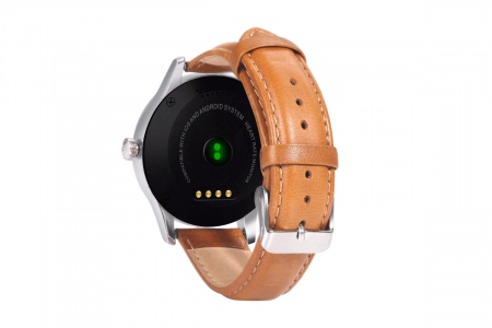Купить CARCAM SMART WATCH K88H SILVER - Коричневая кожа 