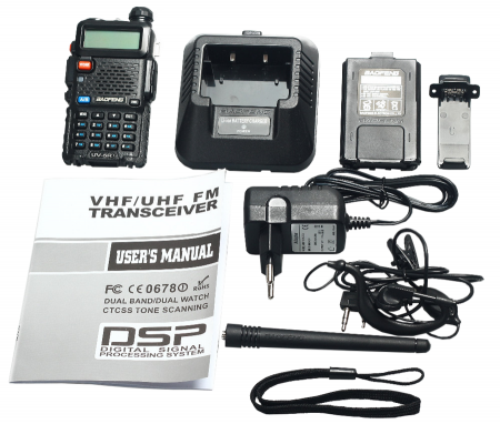Купить Рация Baofeng UV-5R 8W (3 режима мощности) черный