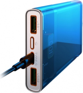 Купить Внешний аккумулятор Power Bank Transparent 20000mAh Silver