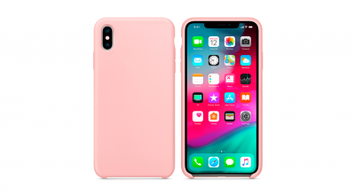 Чехол для iPhone XS Max Silicon case Apple WS бежевый