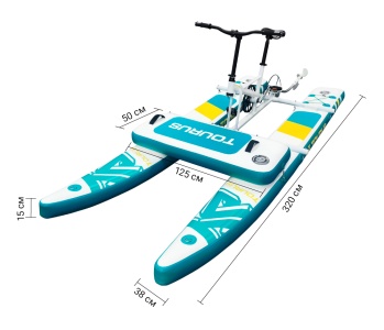 Купить TOURUS Inflatable Water Bike-TS-WB01