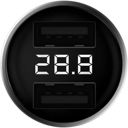Купить Автомобильный блок питания Xiaomi ZMI Digital Display Car Charger 2USB 3.0A (AP621)
