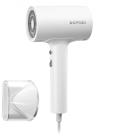 Купить Фен для укладки и сушки волос Xiaomi Bomidi Hair Dryer Negative Ion HD1 White