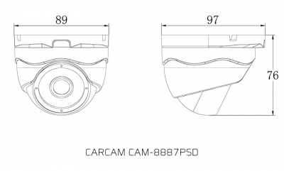 Купить IP камера видеонаблюдения CARCAM CAM-8887PSD