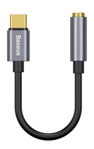 Купить Переходник Baseus Type-C Male to 3.5mm Female Adapter L54 Gary (CATL54-0G)