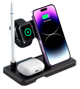 Купить Зарядное устройство 4 в 1 XO 4-in-1 Foldable Wireless Charging Holder (XO-WX033) Black