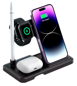 XO 4-in-1 Foldable Wireless Charging Holder (XO-WX033) Black