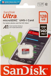 Купить Карта памяти SanDisk Ultra 128GB microSDXC Class 10 (SDSQUNC-128G-ZS3MN)
