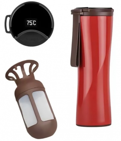 Купить Термокружка Xiaomi Kiss Kiss Fish Moka Smart Cup Oled 430ml Red (S-U45CW)