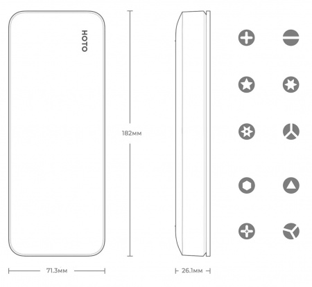 Купить Набор прецизионных отверток Xiaomi Hoto Electric Screwdriver Set 25 in 1 (QWLSD010)