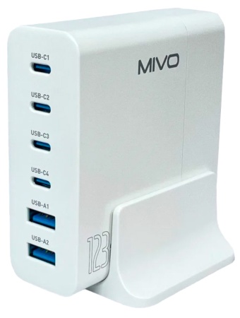 Купить Сетевое зарядное устройство Mivo MP-123Q (123W) White